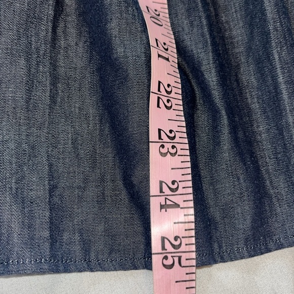 Kika Vargas x Target Women’s Dark Chambray Button Up Baby Doll Puff Sleeve Top M - Picture 9 of 11